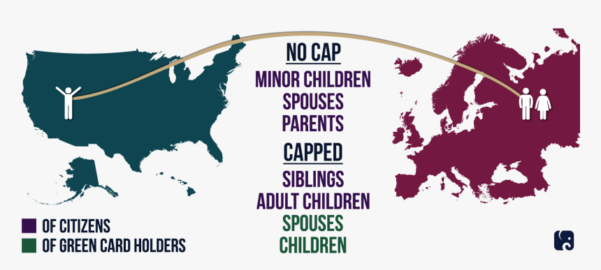 Family-sponsored Migration - Grey Map Of Europe, HD Png Download