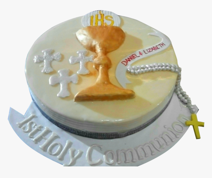 Holy Communion Cake Baptism Cake Cake Pink & White, HD Png Download