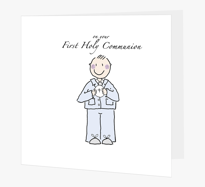 Boy Holding Host 4bed503e49022 - Cartoon, HD Png Download