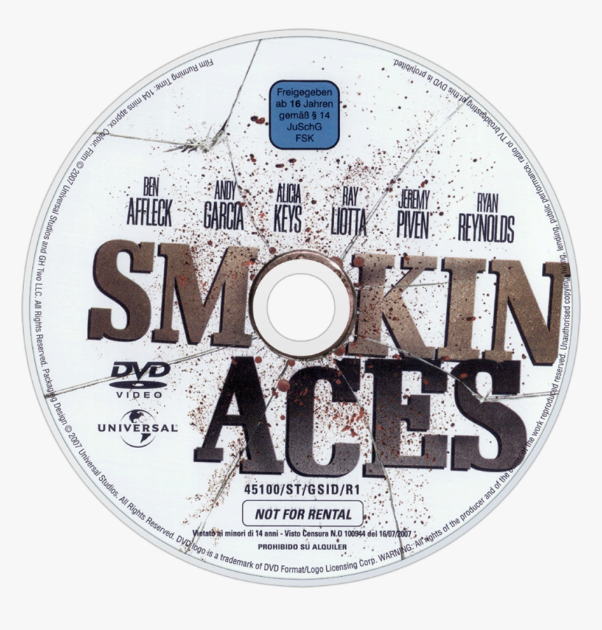 Smokin Aces Dvd Label, HD Png Download