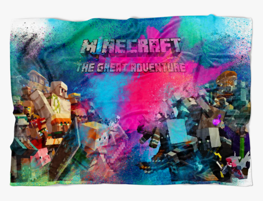 Minecraft Fleece Blanket Minecraft War Color Dust Blue - Update Minecraft, HD Png Download