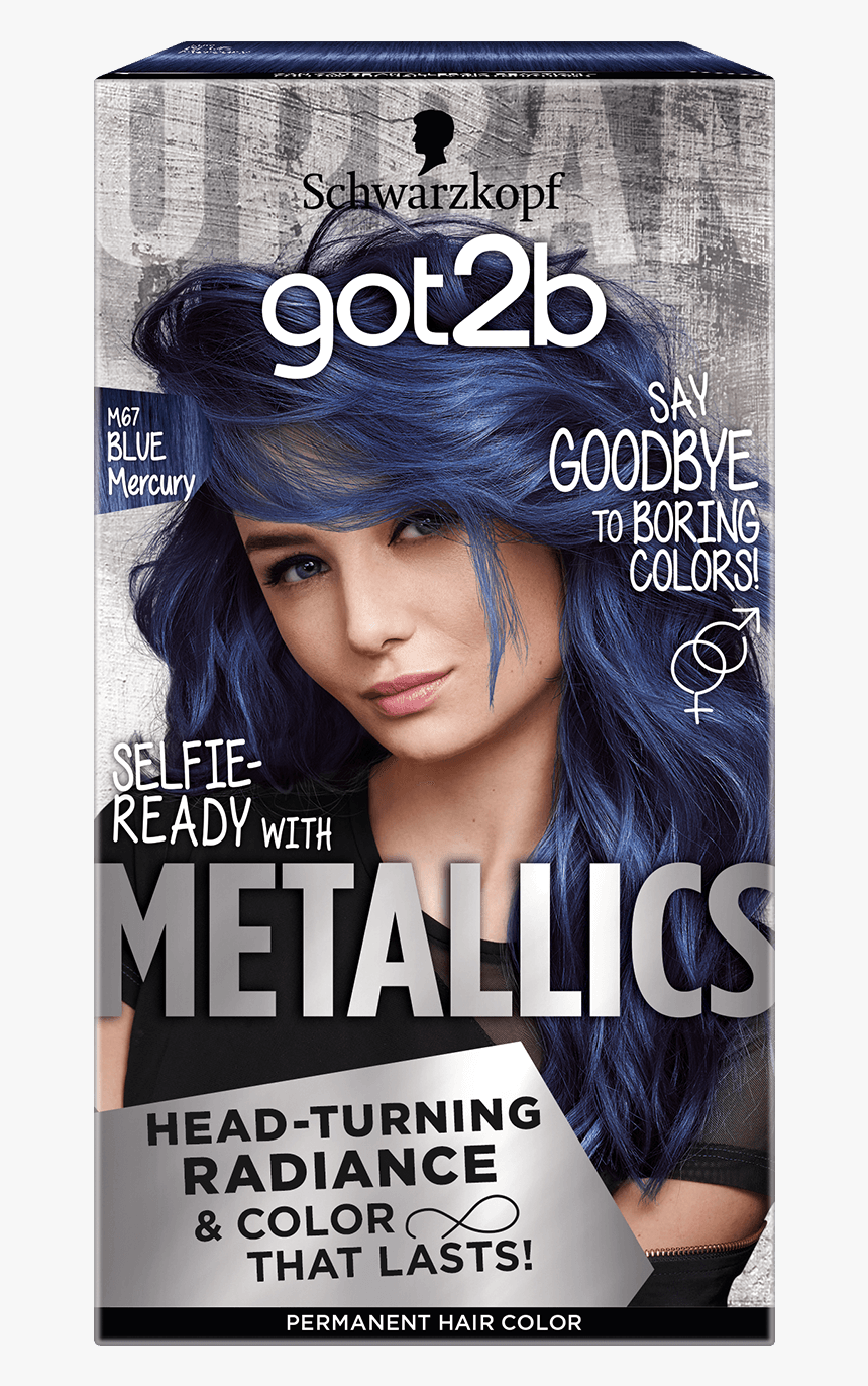 Got2b Color Com Metallics M67 Blue Mercury - Blond, HD Png Download
