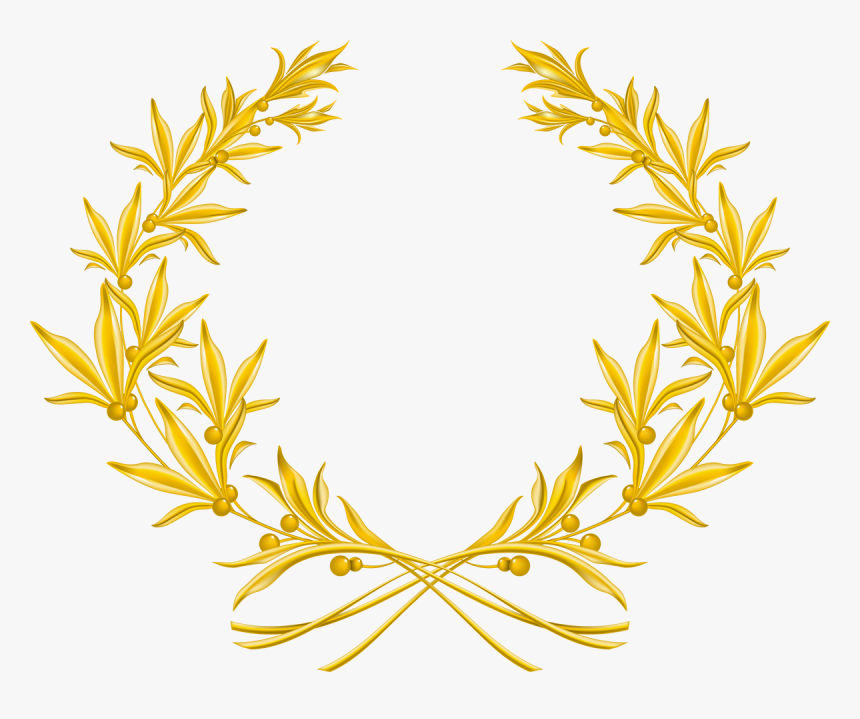 Catnip Drawing Herbal Wreath - Golden Olive Branch Vector, HD Png Download
