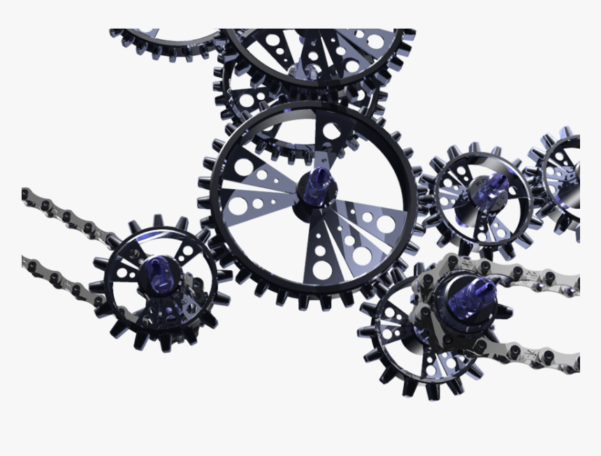 Gears And Chains Png, Transparent Png