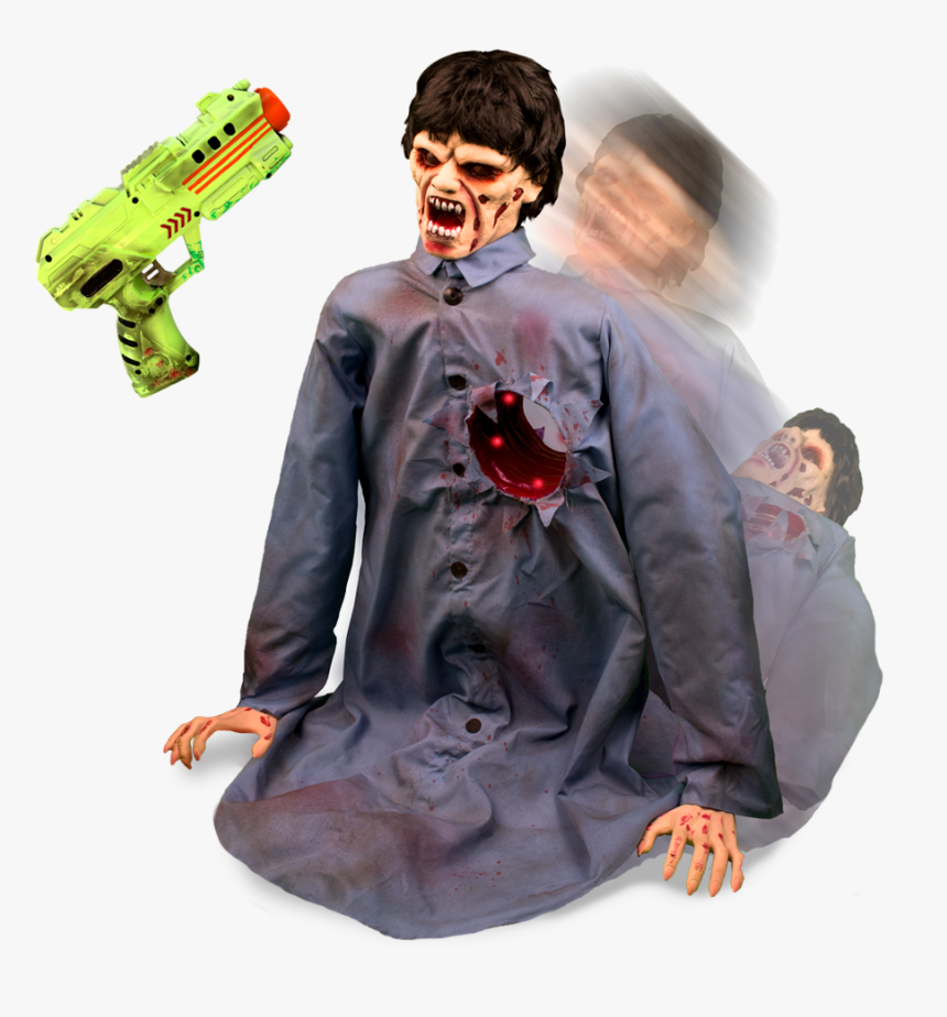Shotgun Blast Zombie - Water Gun, HD Png Download