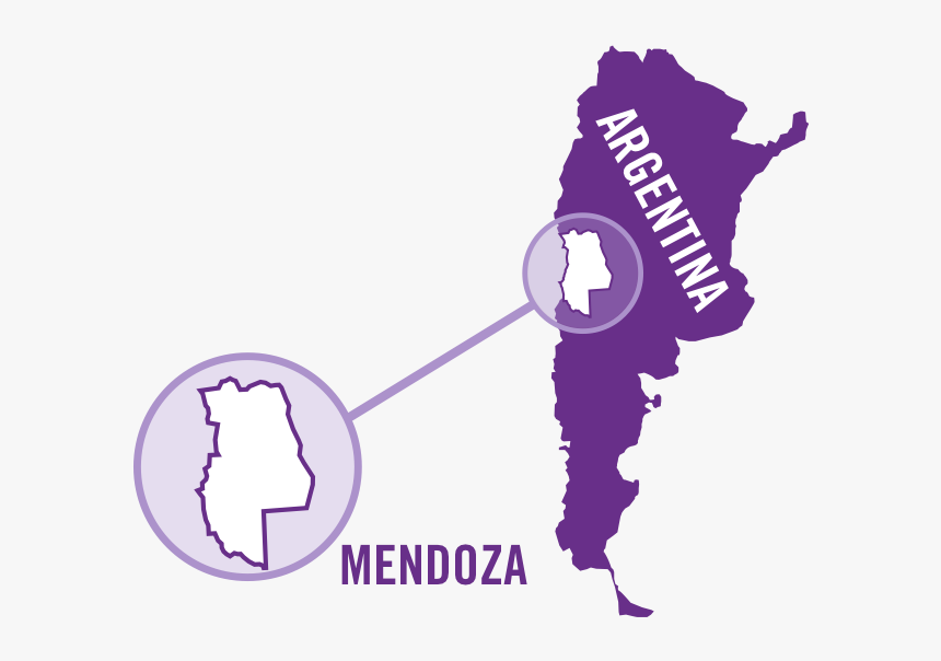 Argentina Mendoza Red 0001 - Map Of Argentina Major Cities, HD Png Download