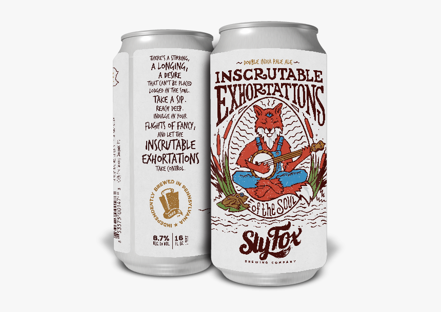 Sly Fox Inscrutable Exhortations Double Ipa - Caffeinated Drink, HD Png Download