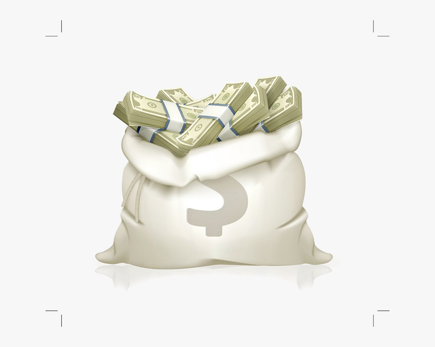 Money Material Dollar Royalty-free Bag Vector Coin - Money Bag Royalty Free, HD Png Download