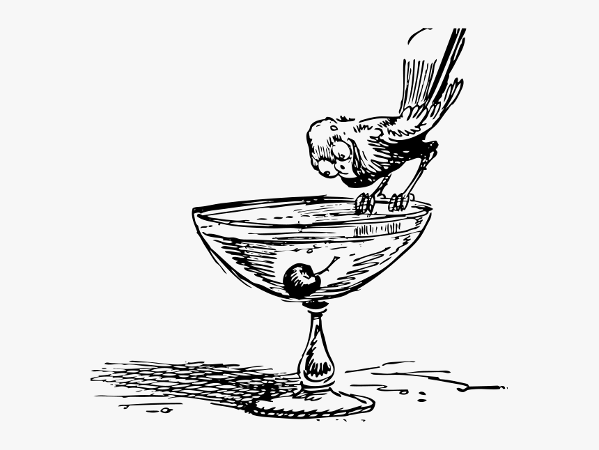 Bird On A Cocktail Png Images - Cocktail Clip Art, Transparent Png