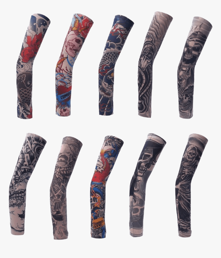 Transparent Tattoo Sleeves - Tattoo Media Manga De Hombres, HD Png Download