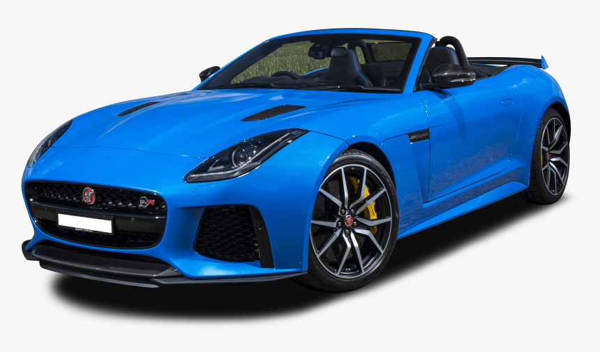 Jaguar F Type Cabrio Blue, HD Png Download