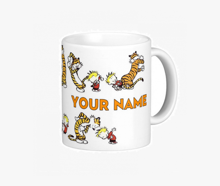 Personalized Calvin And Hobbes Plastic Kids Mug 11oz - Calvin And Hobbes, HD Png Download