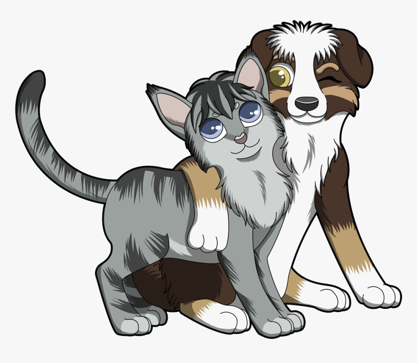 Couple Of Kittenser Puppieser - Cartoon, HD Png Download