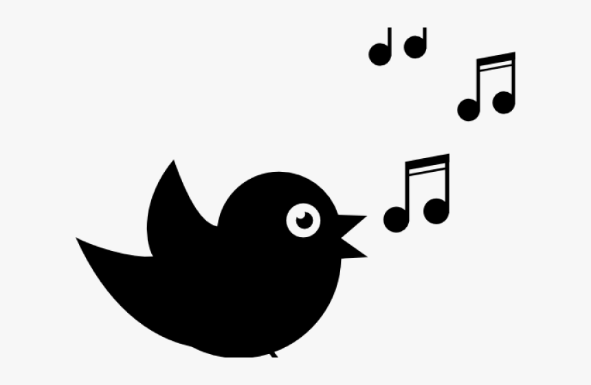 Transparent Singing Silhouette Png - Song Bird Clip Art, Png Download