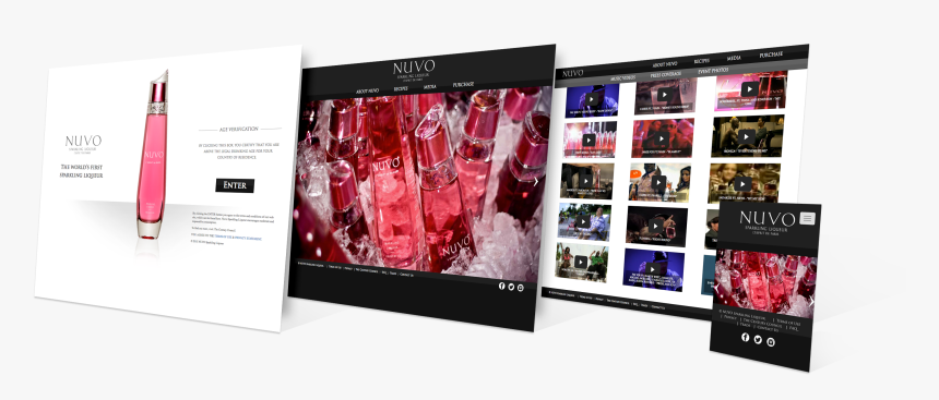 Liquor Brand Website Design , Png Download - Display Advertising, Transparent Png