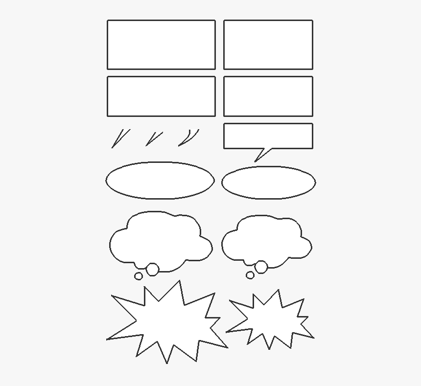 Speech Bubbles Template - Circle, HD Png Download
