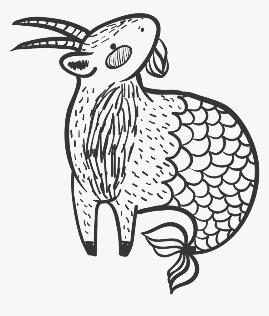 Capricorn Zodiac Sign Custom Cover Engraving - Illustration, HD Png Download