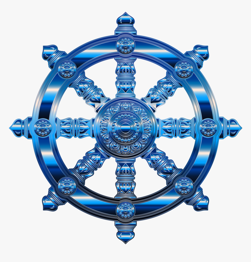 Transparent Buddha Clipart - La Rueda Del Dharma, HD Png Download