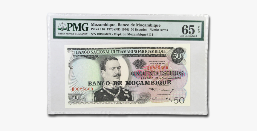 Mozambique 50 Escudos, HD Png Download
