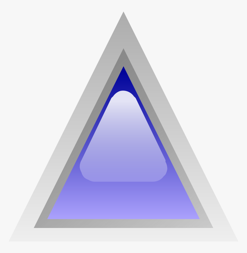 Led Triangular Blue - Triangular, HD Png Download
