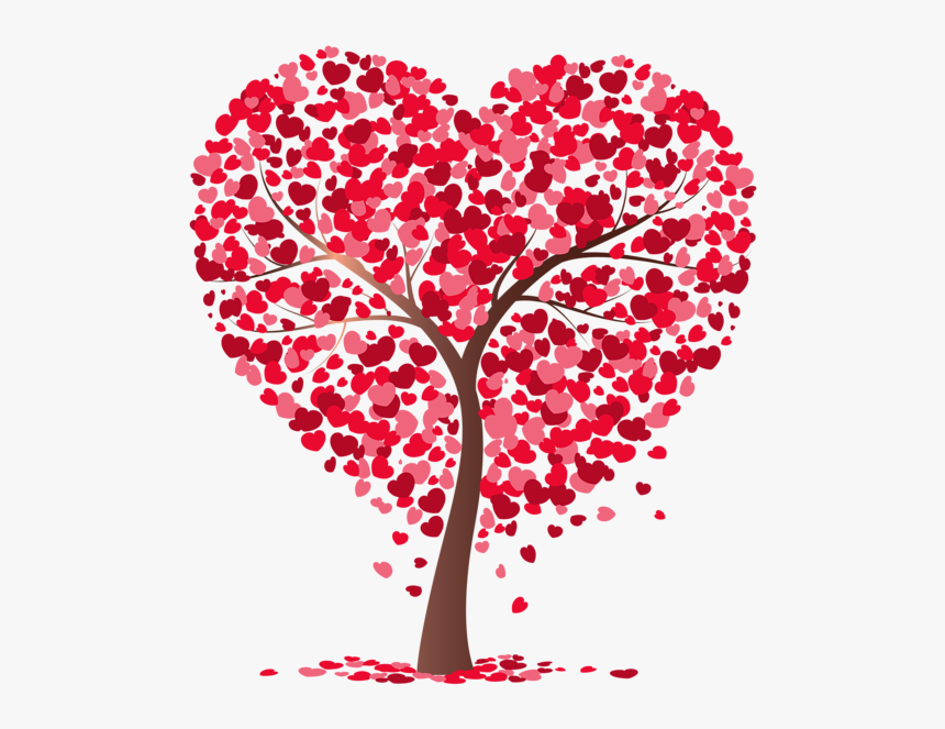 Valentines Day Tree Hearts, HD Png Download