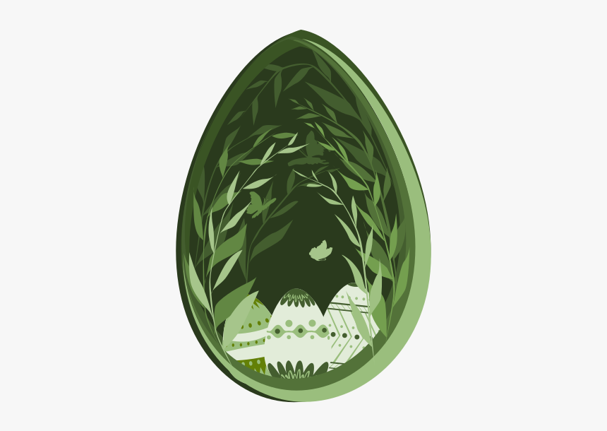 Easter Egg Papercut Easter Design Vector Illustration - Illustration, HD Png Download