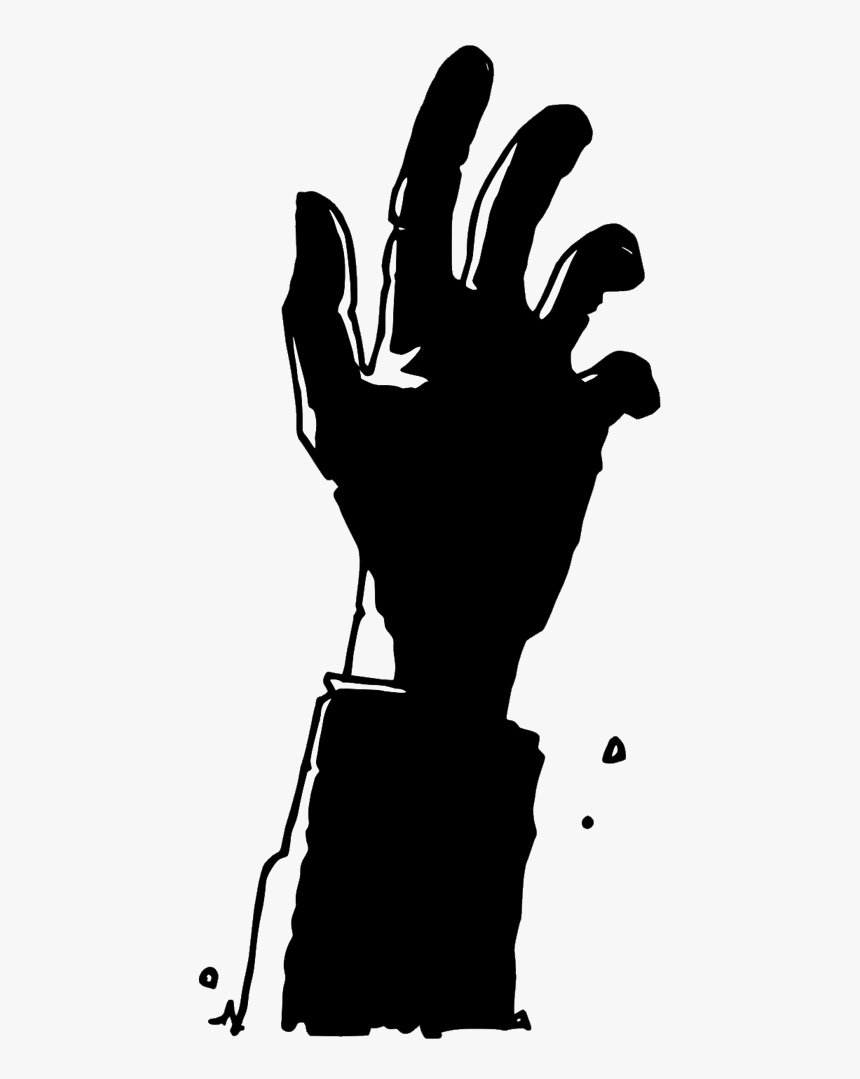 Vector Zombie Mickey Mouse - Zombie Hand Vector Png, Transparent Png