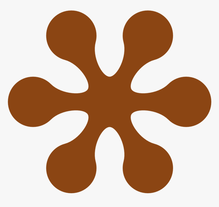 Color Panda Free Images Browncolorclipart Ⓒ - Flower 70s Png, Transparent Png