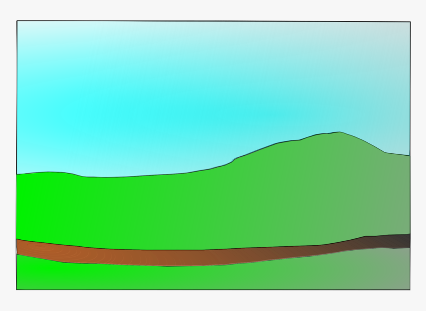 Angle,sky,green - Illustration, HD Png Download