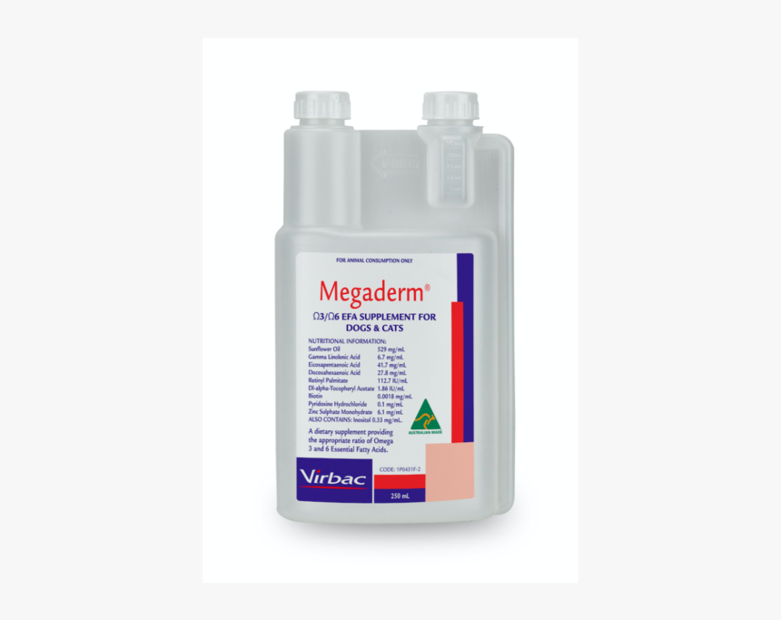 Virbac-megaderm - Bottle, HD Png Download