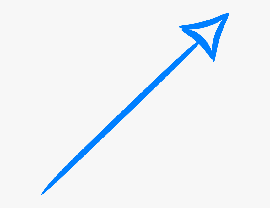 Blue Arrow Clip Art At Clker - Drawn Blue Arrow Png, Transparent Png