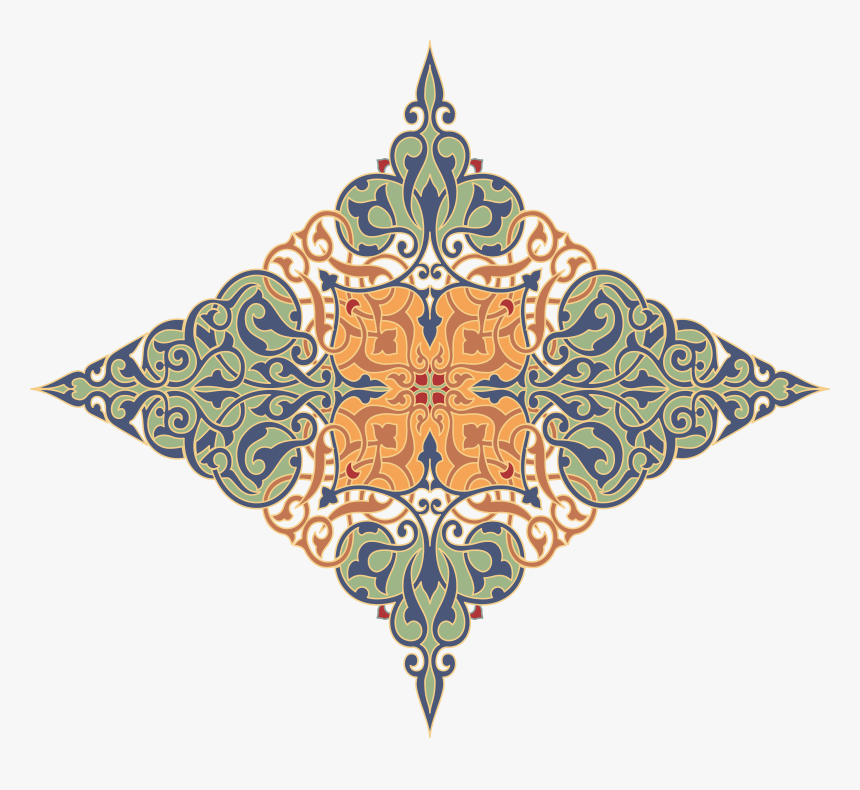 Arabesque Vector Blue, HD Png Download