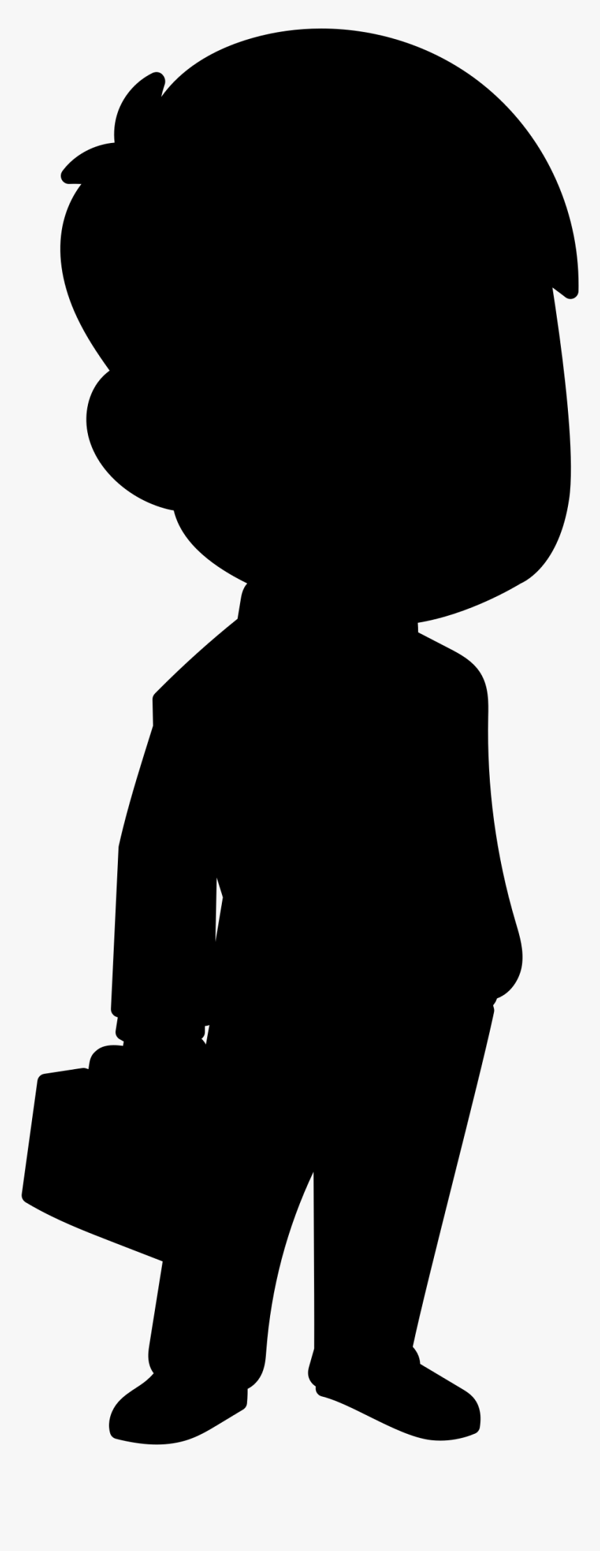 Human Behavior Shoulder Clip Art Silhouette - Silhouette Of Child Head And Shoulders, HD Png Download