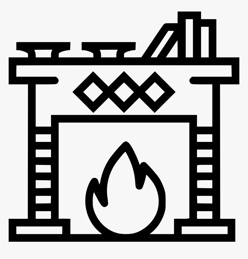 Fireplace - Fireplace Icon Free, HD Png Download