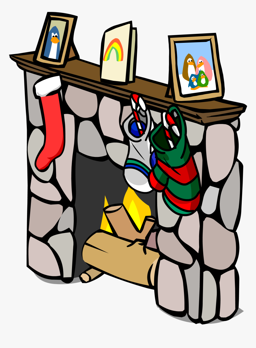 Fireplace Sprite - Club Penguin Funny, HD Png Download