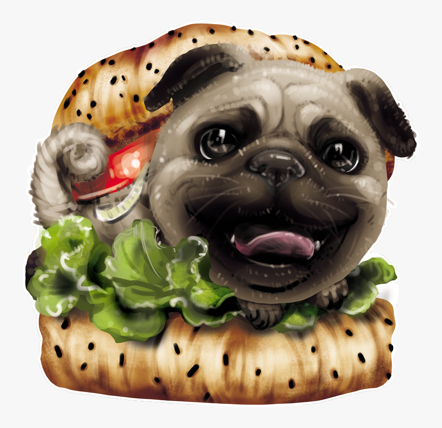Kawaii Pugs, HD Png Download
