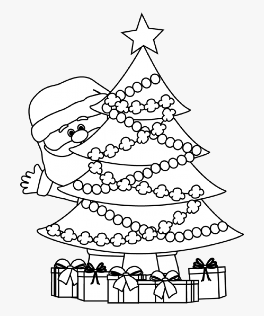 Transparent White Christmas Ornament Png - Christmas Clip Art Black And White, Png Download