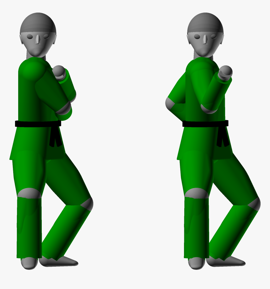 How To Do The Outside Block Technique Taekwondo Training - Cartoon, HD Png Download