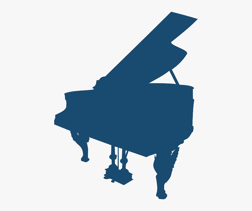 Piano, Grand Piano, Instrument, Music, Silhouette, - Piano Graphic, HD Png Download