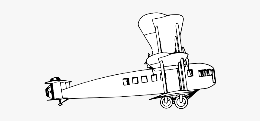 Airplane Drawing Line Art - Technical Drawing, HD Png Download