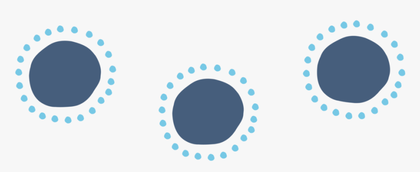 Little Blue Dots Surround Pattern Pattern-01 - Circle, HD Png Download