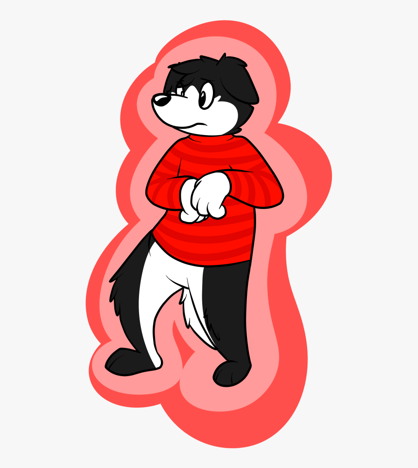 Pre-luchador Border Collie - Cartoon, HD Png Download