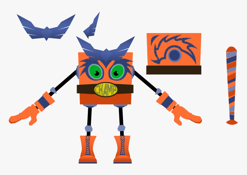 Luchador Costume Concept Art - Cartoon, HD Png Download