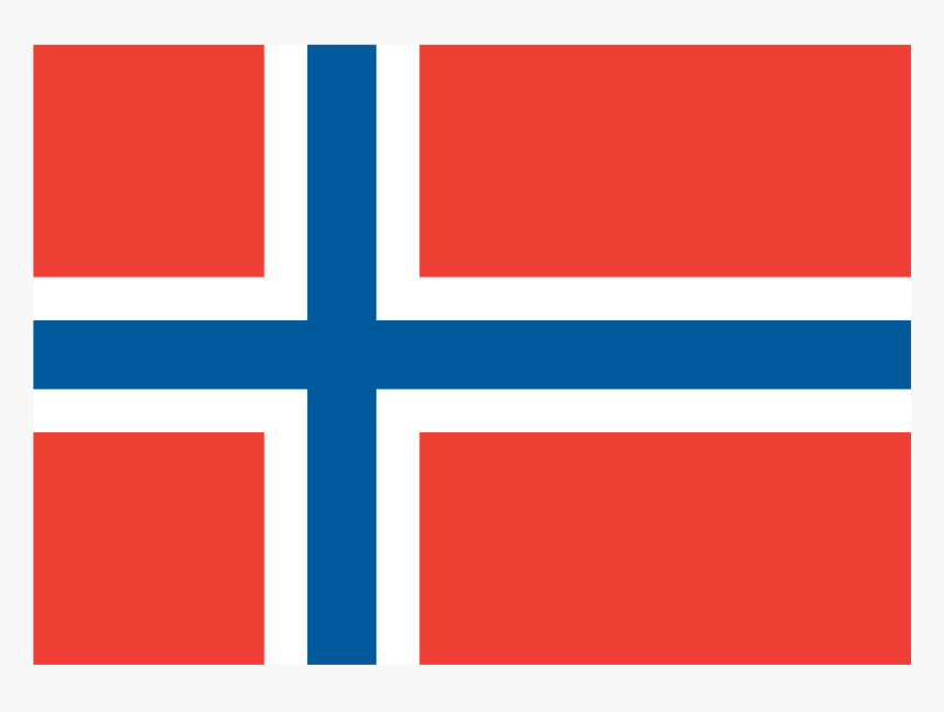 Norwegian - Clipart - Flag With 2 Lines, HD Png Download