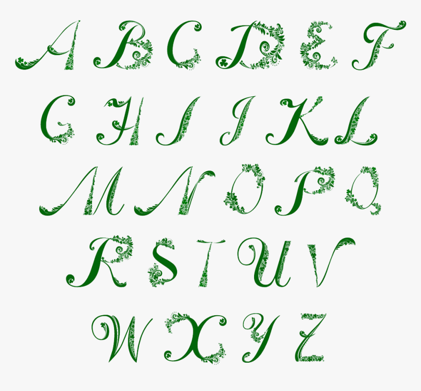 Case Clover Alphabet St - Calligraphy, HD Png Download