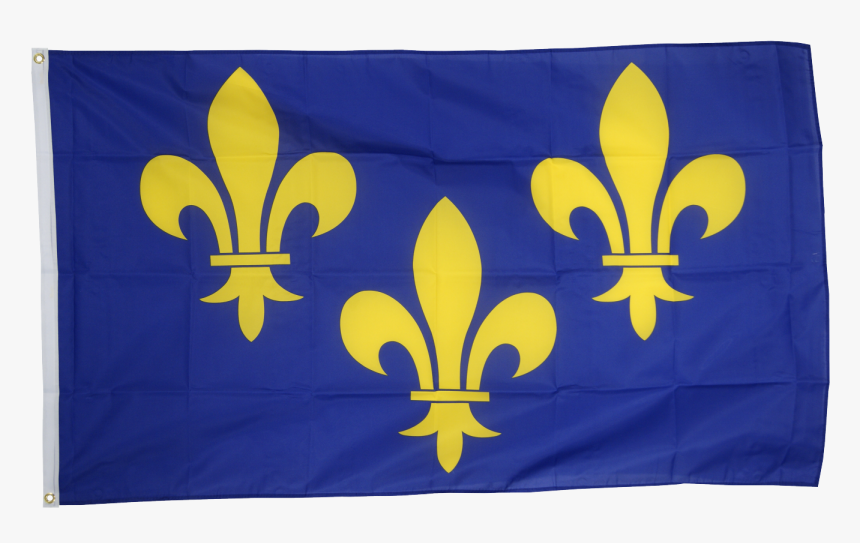 France Île De France Coat Of Arms With Lily Flag - New France Flags, HD Png Download
