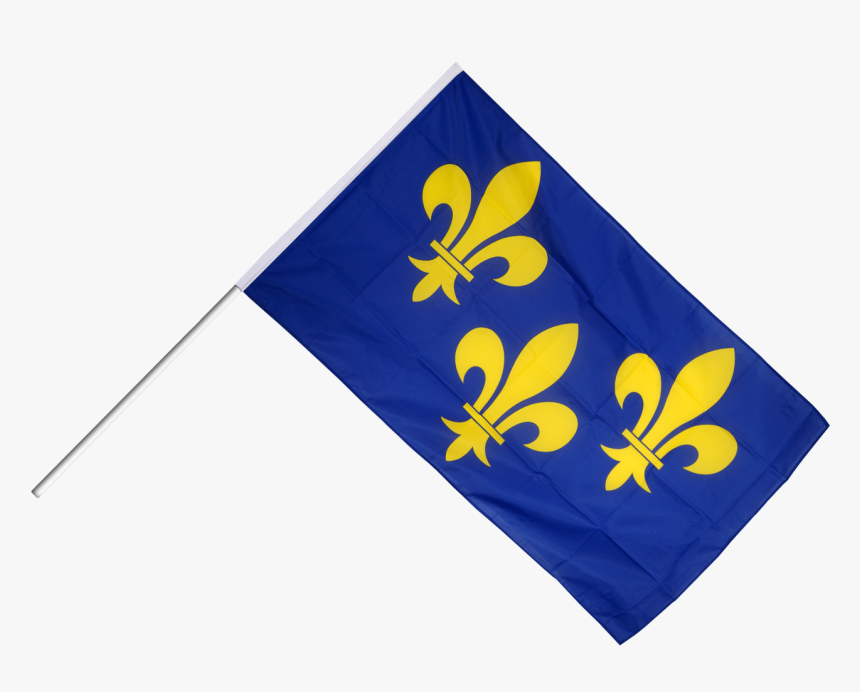 Drapeau France Île De France Sur Hampe - Majorelle Blue, HD Png Download