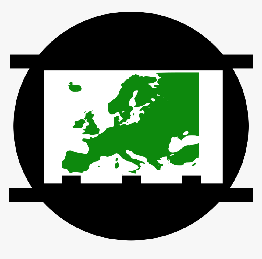 Blank Green Map Of Europe, HD Png Download