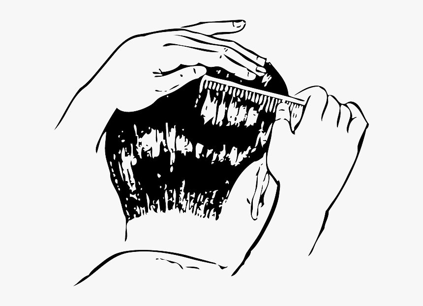 Combing Hair - Comb Hair Clip Art, HD Png Download