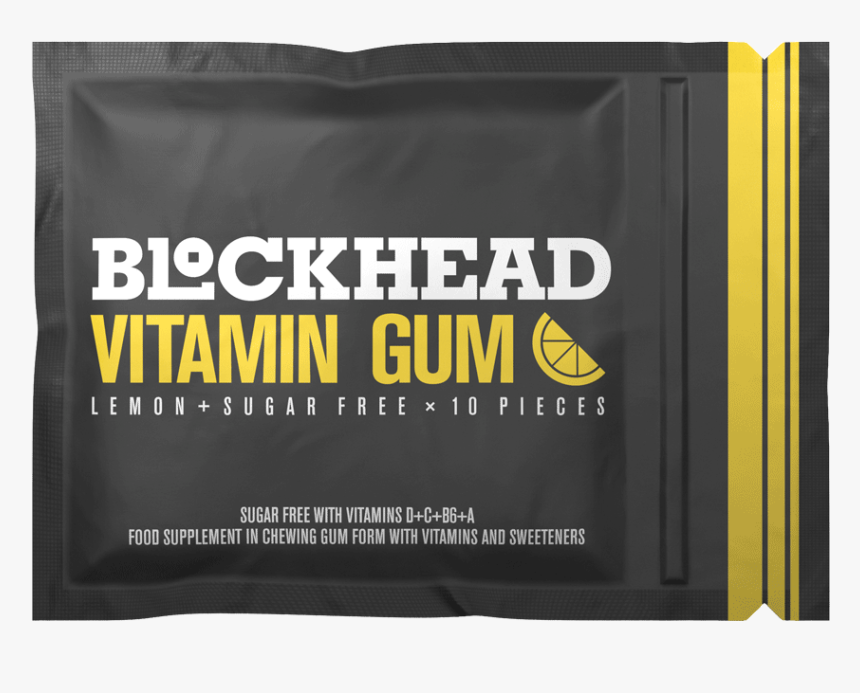 Blockhead Vitamin Gum - Vitamin D Chewing Gum, HD Png Download